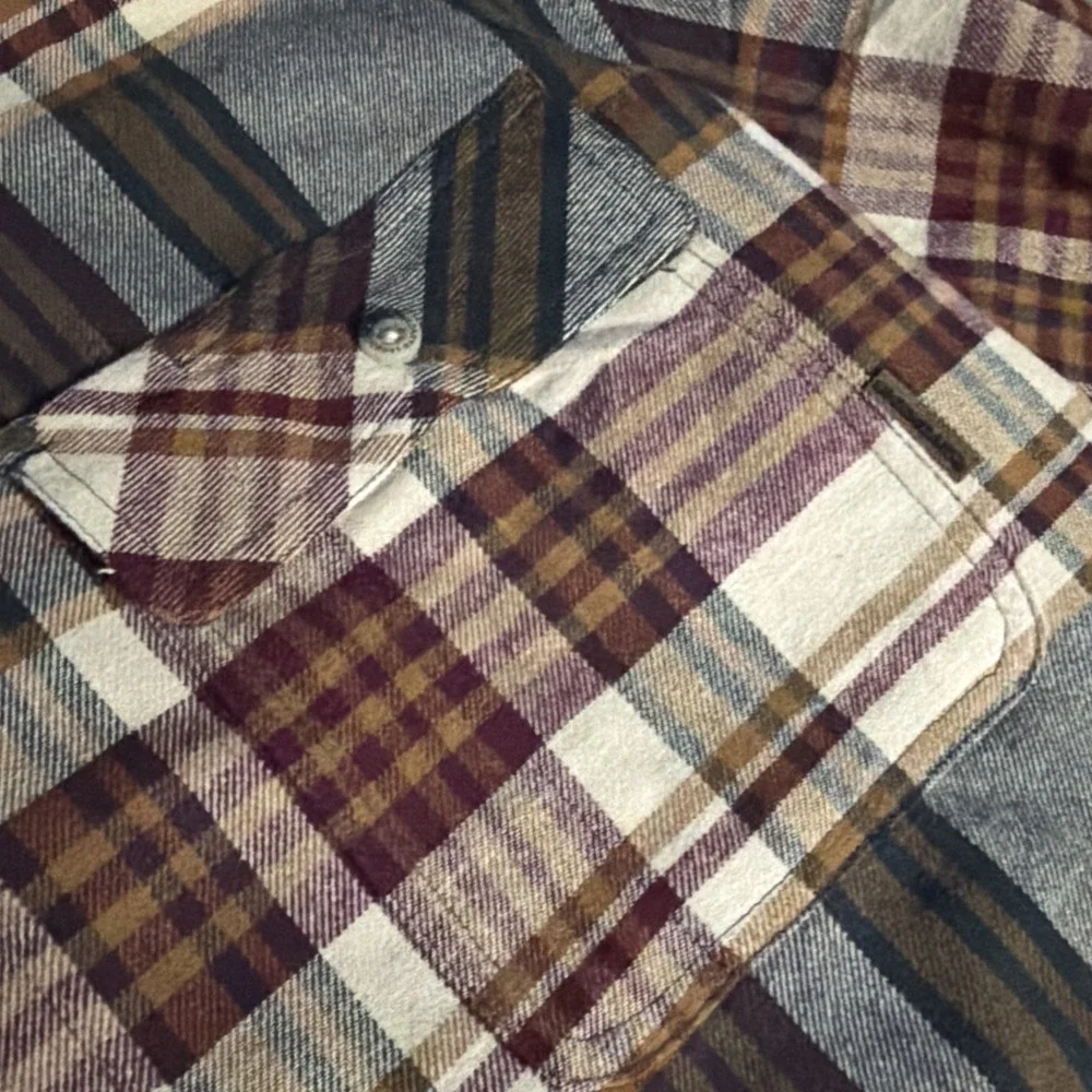 NWT Legendary Whitetails Men's Buck Camp Cedarwood Plaid Flannel Shirt Sz XL